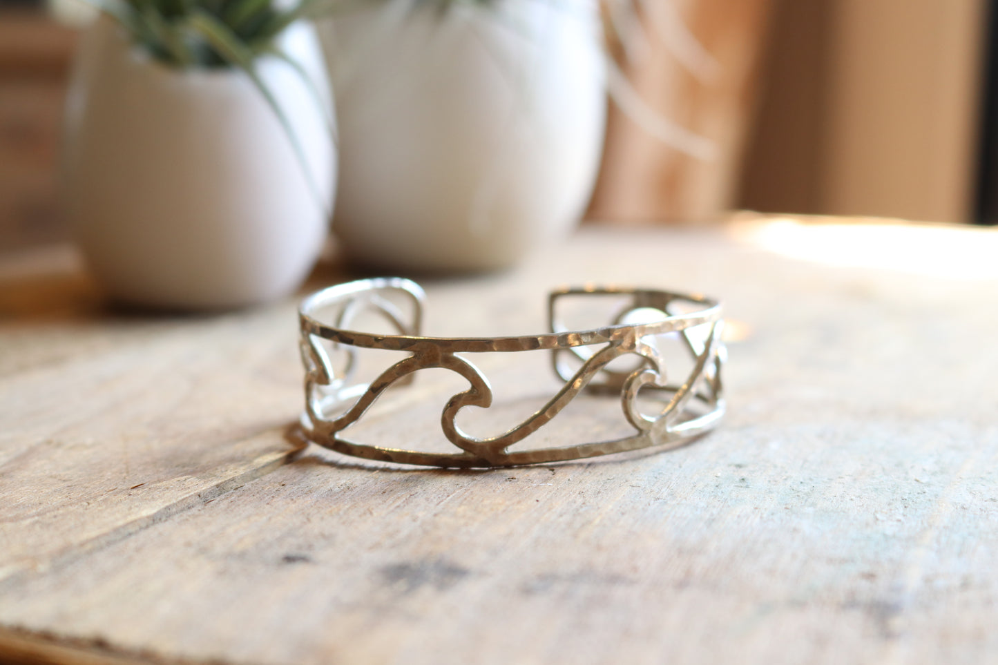 Silver Wave Cuff