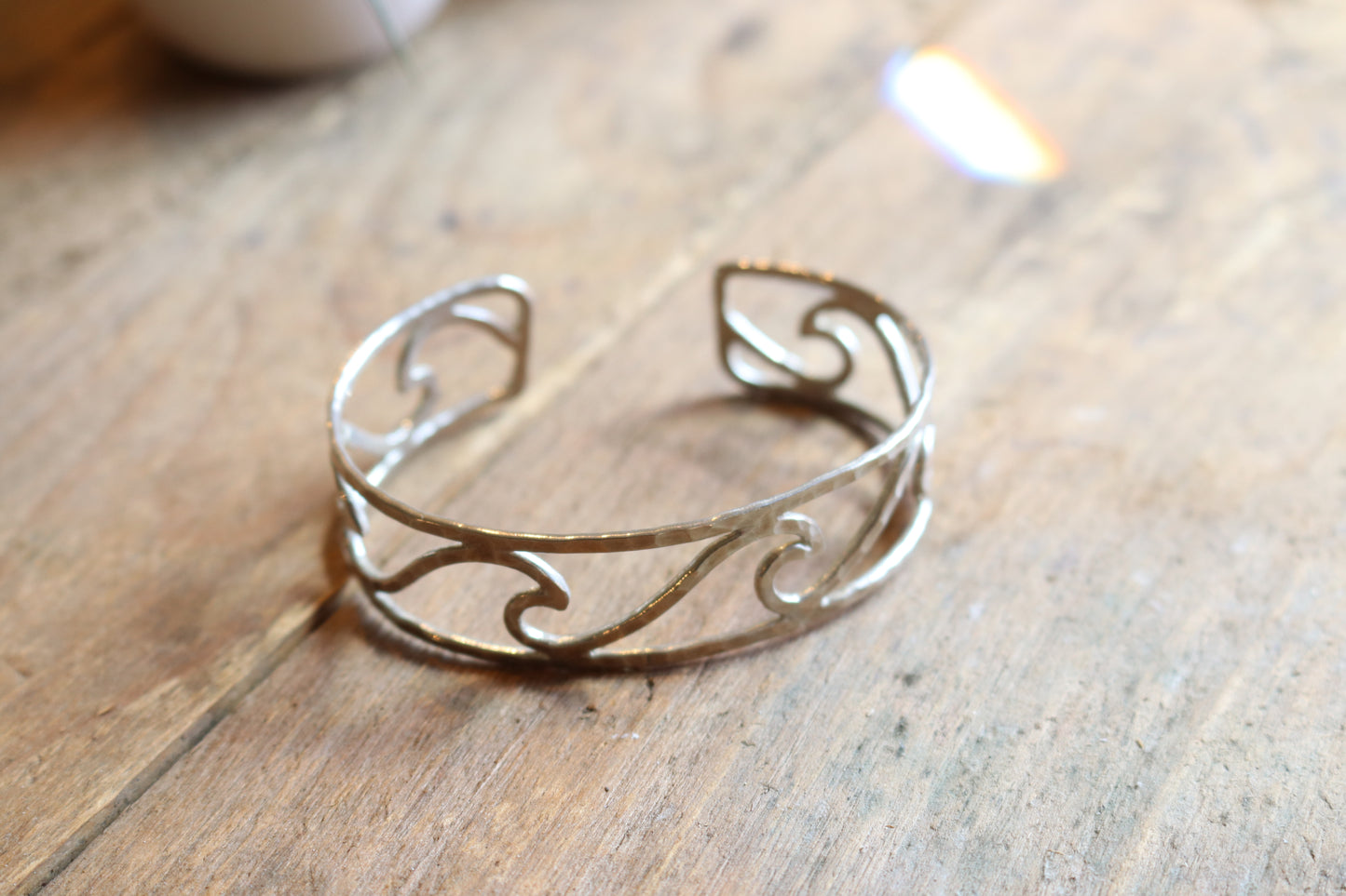 Silver Wave Cuff