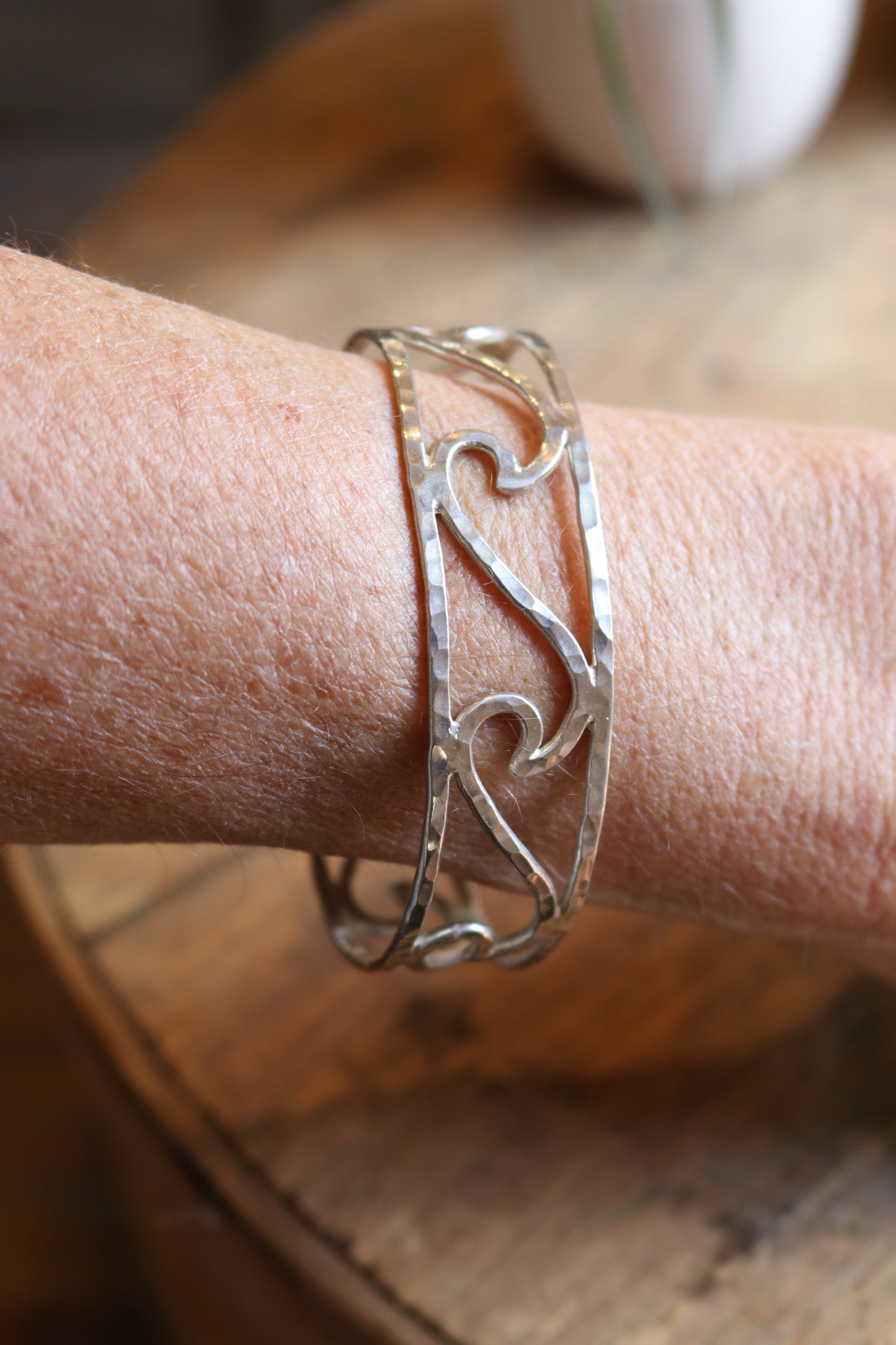 Silver Wave Cuff